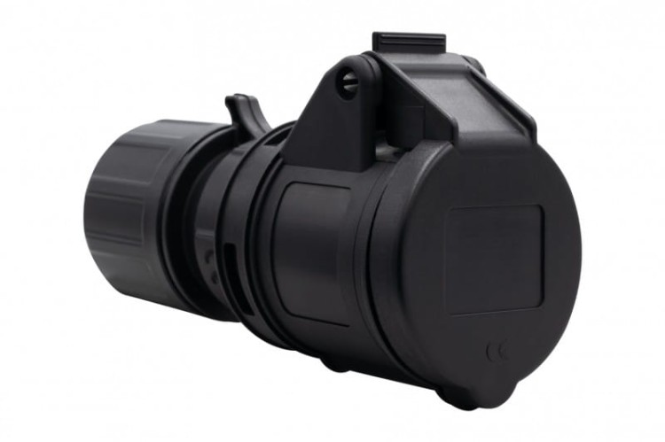Gniazdo przemysłowe-przenośne 16A 3p 200V-250V /FE/ IP44  czarne F7.0147 F-Elektro
