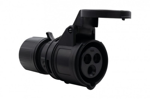 Gniazdo przemysłowe-przenośne 16A 3p 200V-250V /FE/ IP44  czarne F7.0147 F-Elektro