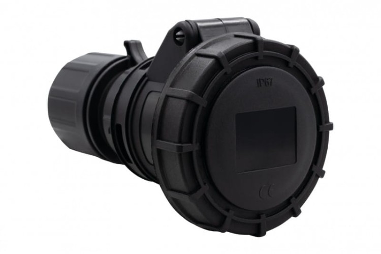 Gniazdo przemysłowe-przenośne 16A 3p 200V-250V /FE/ IP67  czarne F7.0149 F-Elektro
