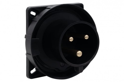 Wtyk przemysłowy  tablicowy odbiornikowy 32A 3p 200V-250V /FE/ IP67 czarny F7.0158 F-Elektro