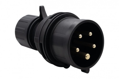 Wtyczka siłowa 16A 5p 380V-415V /FE/ IP44  czarna F7.0159 F-Elektro