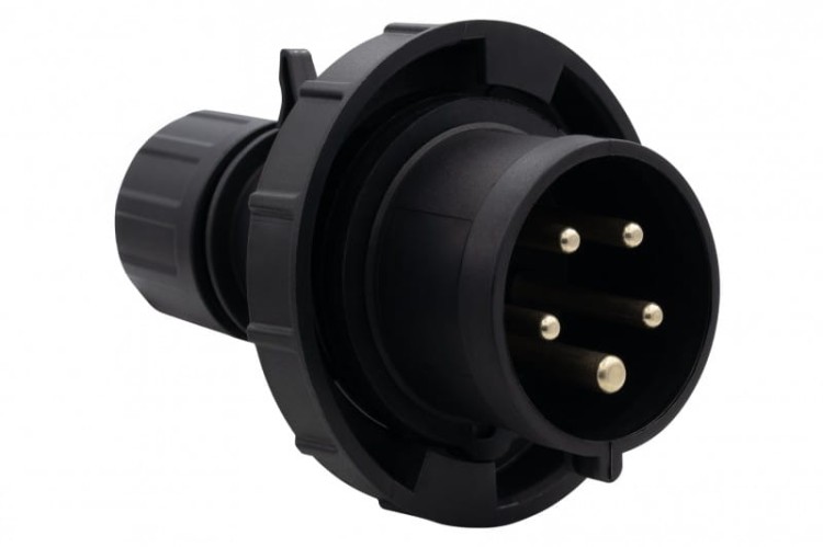 Wtyczka siłowa 16A 5p 380V-415V /FE/ IP67 czarna F7.0161 F-Elektro