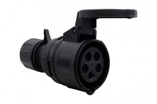 Gniazdo siłowe przenośne 16A 5p 380V-415V /FE/ IP44  czarne F7.0164 F-Elektro