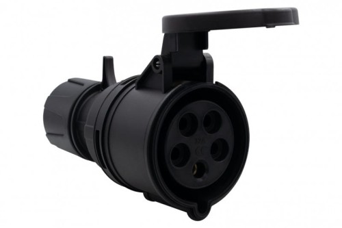 Gniazdo siłowe przenośne 32A 5p 380V-415V /FE/ IP44  czarne F7.0165 F-Elektro