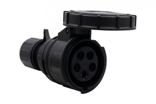 Gniazdo siłowe przenośne 32A 5p 380V-415V /FE/ IP67 czarne F7.0167 F-Elektro