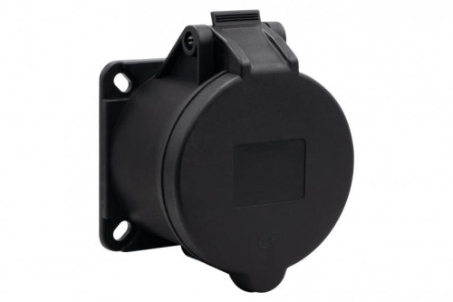 Gniazdo tablicowe proste 32A 5p 380V-415V /FE/ IP44  czarne F7.0170 F-Elektro