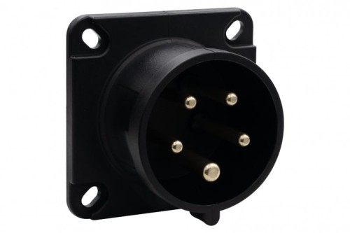 Wtyk siłowy tablicowy odbiornikowy 16A 5p 380V-415V /FE/ IP44 czarny F7.0174 F-Elektro