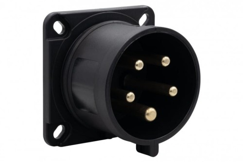 Wtyk siłowy tablicowy odbiornikowy 32A 5p 380V-415V /FE/ IP44 czarny F7.0176 F-Elektro