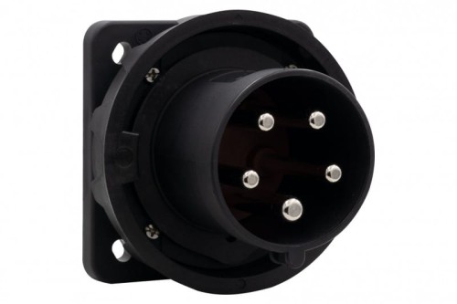 Wtyk siłowy tablicowy odbiornikowy 63A 5p 380V-415V /FE/ IP67 czarny F7.0178 F-Elektro