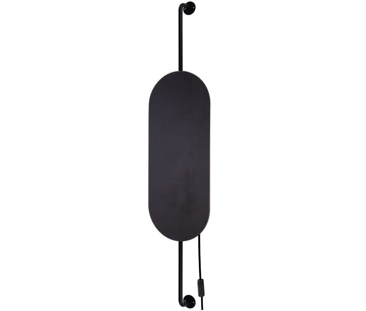 Lampa ścienna Kinkiet Industrialny Loft WHEEL LUX II BLACK 8428 NOWODVORSKI Lighting G9 x2 nowoczesna oprawa oświetleniowa metal drewno sklejka czarna podwójny Inspiracje Premium