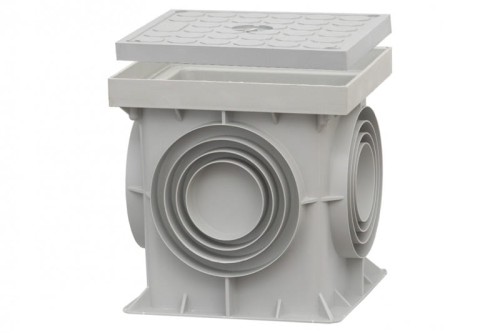 Studzienka probiercza gruntowa /szara/ 200x200x200 z uszczelką F8.0013 F-Elektro