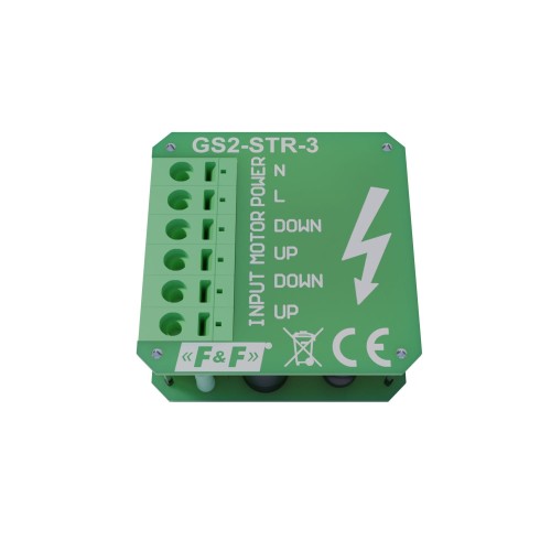 Moduł elektroniki sterownika roletowego do panela szklanego, 230V AC GS2-STR-3 F&F