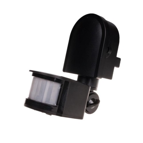 Czujnik detektor ruchu DR-05 czarny 180°, 230V AC DR-05B F&F