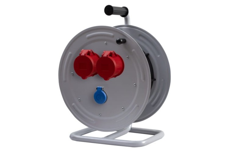 Rozgałęźnik na bębnie metalowym MAKARA-370 2x16A 5p, 230V  IP44 14700-26 F-Elektro