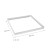 Ramka do montażu Natynkowego Opraw ALGINE SLIM / BACKLIGHT SLIM 600x600x43 mm Biały składana ACC+035010_FRAME SPECTRUM LED