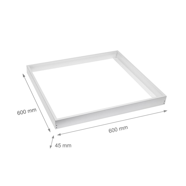 Ramka do montażu Natynkowego Opraw ALGINE LINE / ALGINE Premium 600x600x50 mm Biały skręcana ACC+035050_FRAME SPECTRUM LED