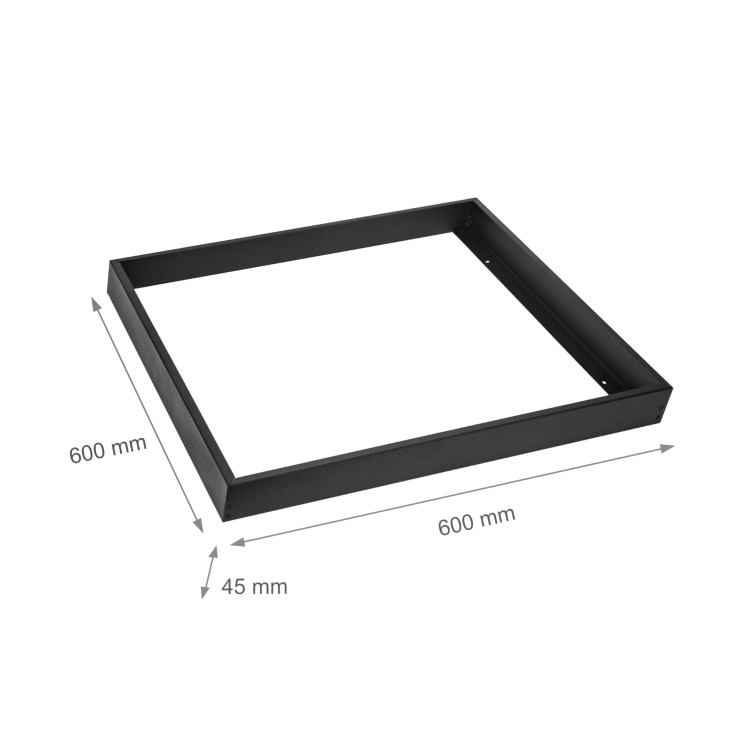 Ramka do montażu Natynkowego Opraw ALGINE LINE 600x600x50 mm Czarny ACC+035050_FRAME_BLACK SPECTRUM LED