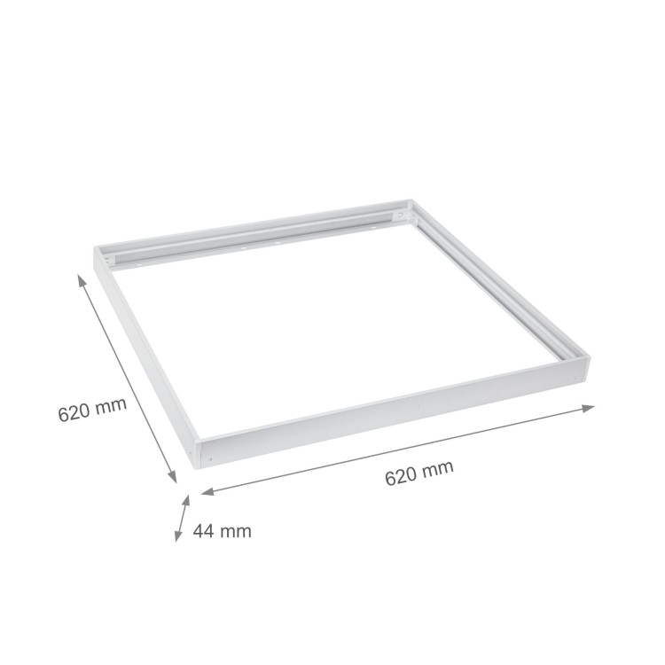 Ramka do montażu Natynkowego Opraw ALGINE SLIM / BACKLIGHT SLIM 620x620x43 mm Biały składana ACC+035070_FRAME SPECTRUM LED