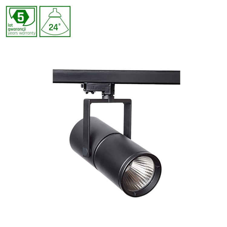 Lampa szynowa Reflektor szynowy Madara Bisona PRO 830 27W 230V IP20 24st. BLACK & MDR29PRO3083024B SPECTRUM LED szynoprzewodu