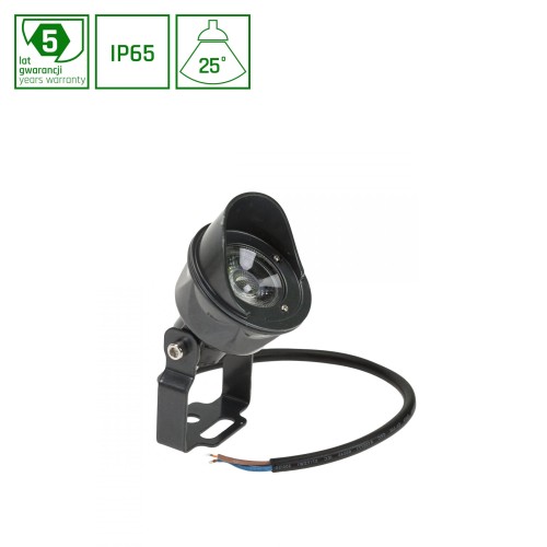 FLORI Spot Ogrodowa 5W WW 24V 25st IP65 64x100mm Szary 5 Lat Gwarancji SLI002017WW SPECTRUM LED lampa gruntowa