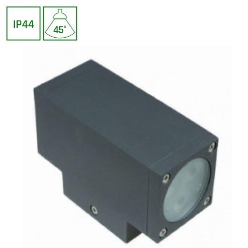 TORRE 2x3LED CREE 45st 230V 6W IP44 WW Oprawa elewacyjna lampa ścienna SLI003010WW SPECTRUM LED Kinkiet