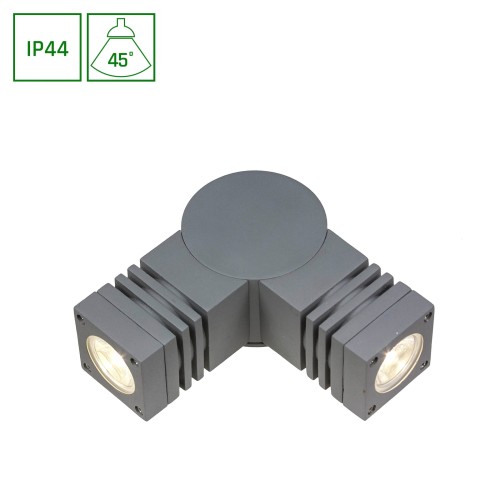 TORRE 230V 3,6W 2x1LED CREE 45st UP+SIDE IP44 CW Oprawa elewacyjna lampa ścienna SLI003012CW SPECTRUM LED Kinkiet