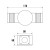 TORRE 230V 3,6W 2x1LED CREE 45st UP+SIDE IP44 CW Oprawa elewacyjna lampa ścienna SLI003012CW SPECTRUM LED Kinkiet