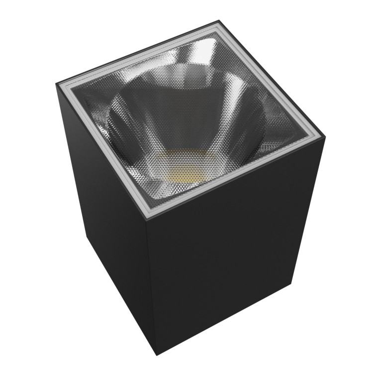 TORRE 9W CCT 230V IP54 99x78x117MM Czarny Kwadratowa Oprawa lampa elewacyjna Jednokierunkwe JednoKierunkowa SLI003023CCT_PW SPECTRUM LED Kinkiet