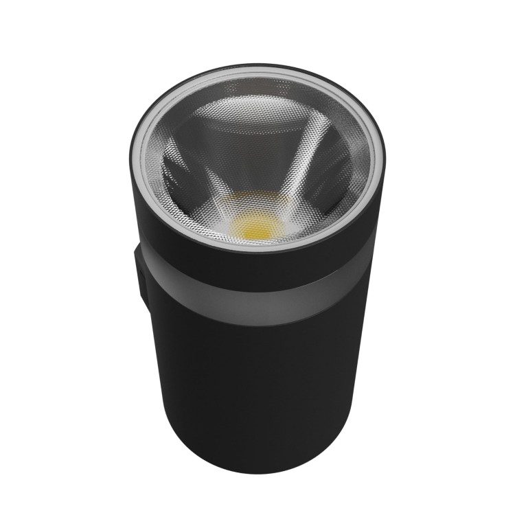 TORRE RING 9W CCT 230V IP54 99x78x156MM Czarny Okrągła Oprawa lampa elewacyjna Jednokierunkwe JednoKierunkowa SLI003025CCT_PW SPECTRUM LED Kinkiet