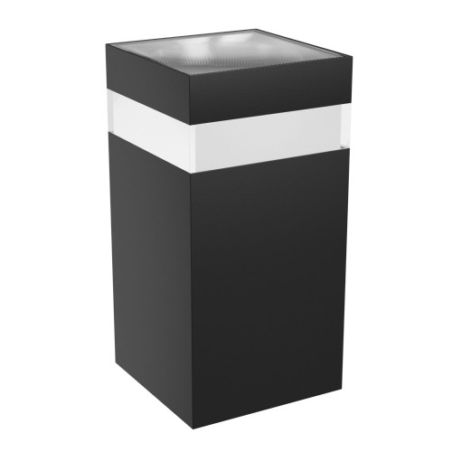 TORRE RING 9W CCT 230V IP54 99x78x156MM Czarny Kwadratowa Oprawa lampa elewacyjna Jednokierunkwe JednoKierunkowa SLI003027CCT_PW SPECTRUM LED Kinkiet