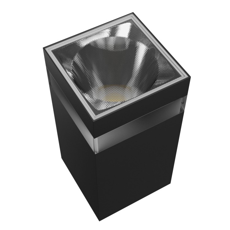 TORRE RING 9W CCT 230V IP54 99x78x156MM Czarny Kwadratowa Oprawa lampa elewacyjna Jednokierunkwe JednoKierunkowa SLI003027CCT_PW SPECTRUM LED Kinkiet
