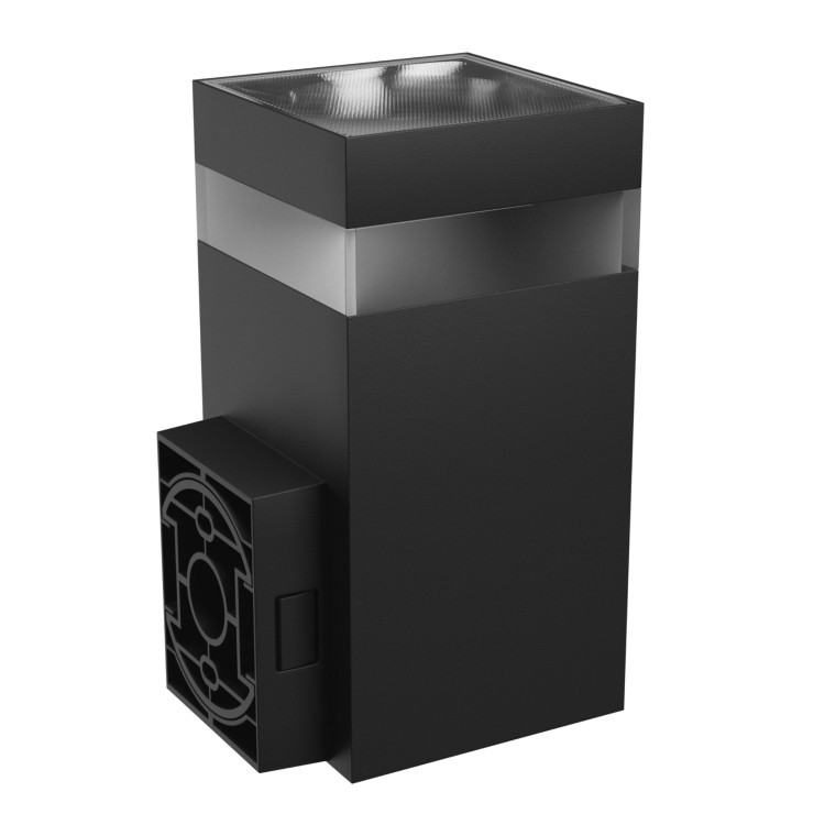 TORRE RING 9W CCT 230V IP54 99x78x156MM Czarny Kwadratowa Oprawa lampa elewacyjna Jednokierunkwe JednoKierunkowa SLI003027CCT_PW SPECTRUM LED Kinkiet