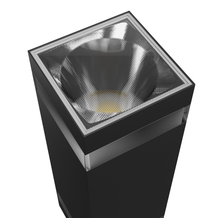 TORRE RING 18W CCT 230V IP54 99x78x240MM Czarny Kwadratowa Oprawa lampa elewacyjna Dwukierunkowe DwuKierunkowa SLI003028CCT_PW SPECTRUM LED Kinkiet