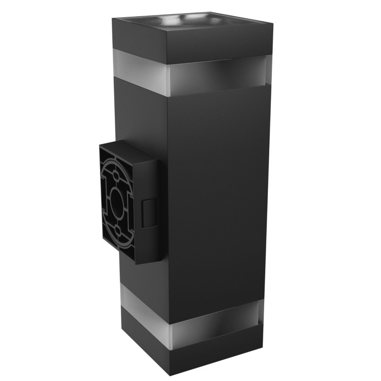 TORRE RING 18W CCT 230V IP54 99x78x240MM Czarny Kwadratowa Oprawa lampa elewacyjna Dwukierunkowe DwuKierunkowa SLI003028CCT_PW SPECTRUM LED Kinkiet
