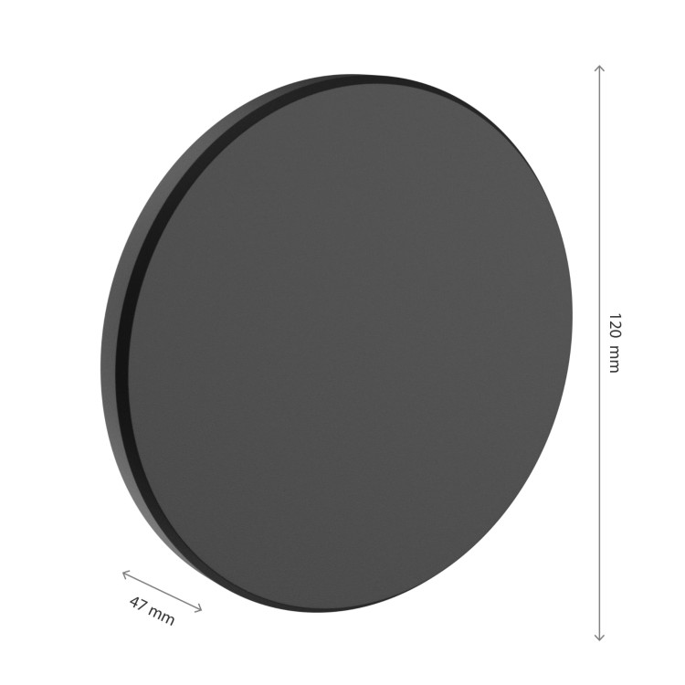 PIATTA 9W CCT 230V IP44 120x47MM Czarny Okrągła Oprawa lampa elewacyjna SLI003029CCT_PW SPECTRUM LED