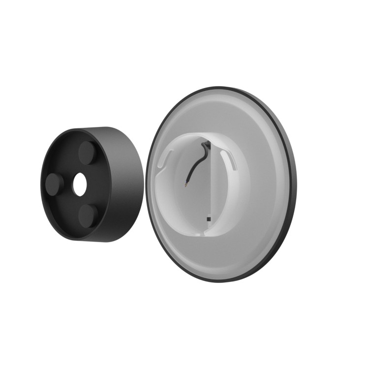 PIATTA 12W CCT 230V IP44 180x47MM Czarny Okrągła Oprawa lampa elewacyjna SLI003030CCT_PW SPECTRUM LED