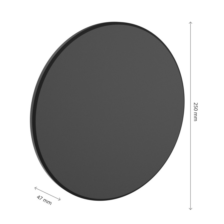 PIATTA 18W CCT 230V IP44 250x47MM Czarny Okrągła Oprawa lampa elewacyjna SLI003031CCT_PW SPECTRUM LED
