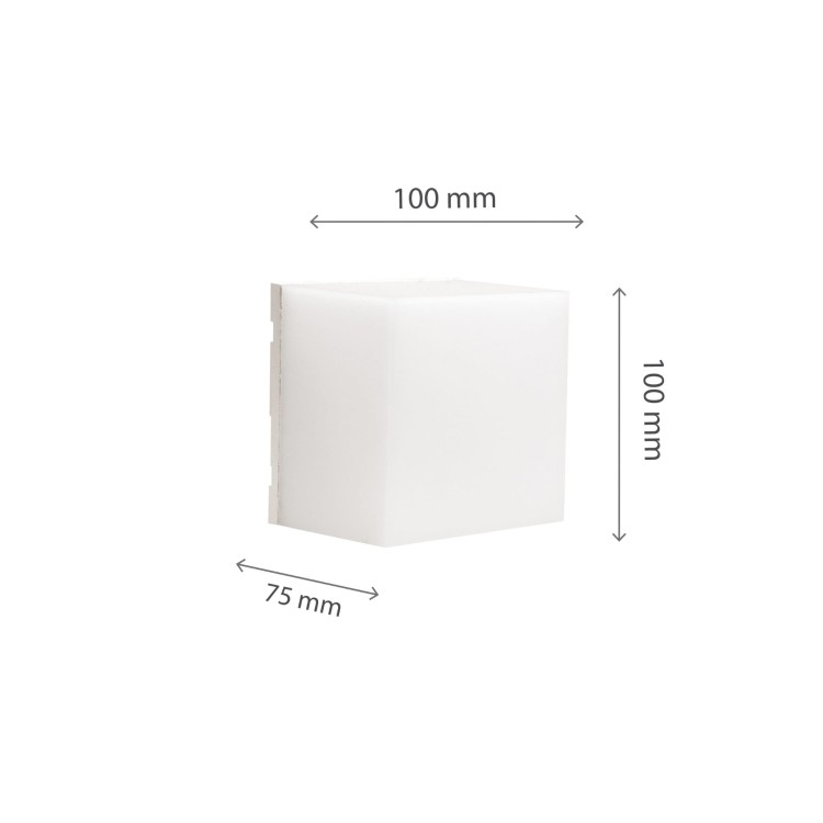 SCATOLLO 5W CCT 230V IP54 100x100x75MM Biały Oprawa lampa elewacyjna SLI003036CCT_PW SPECTRUM LED