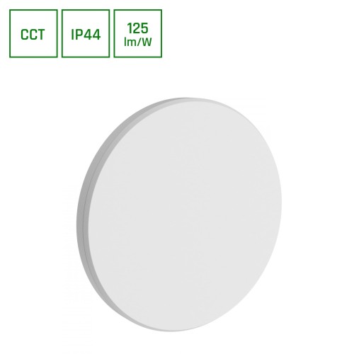 PIATTA 9W CCT 230V IP44 120x47MM białe Biały okrągłe okrągła Oprawa lampa elewacyjna SLI003039CCT_PW SPECTRUM LED