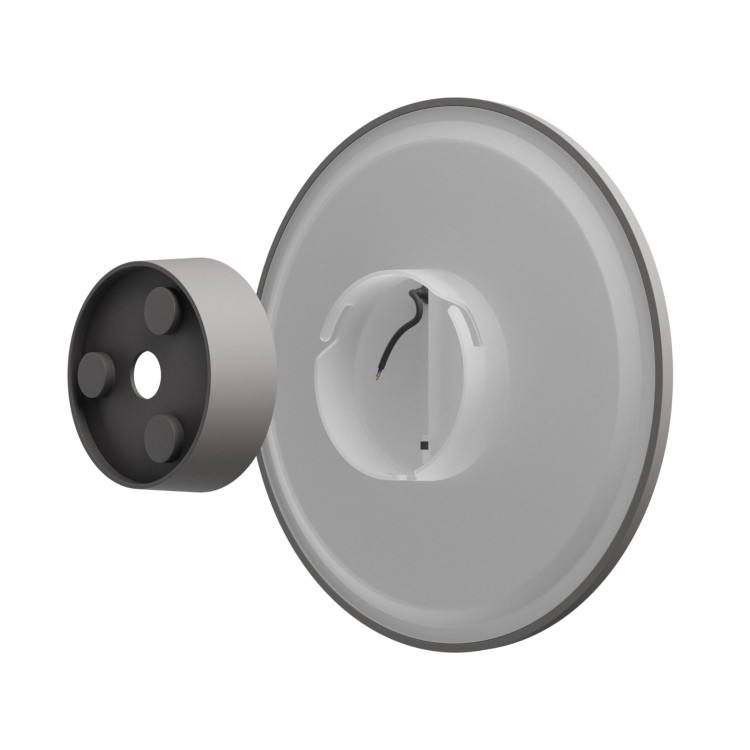 PIATTA 18W CCT 230V IP44 250x47MM Szara szary okrągła Oprawa lampa elewacyjna SLI003044CCT_PW SPECTRUM LED