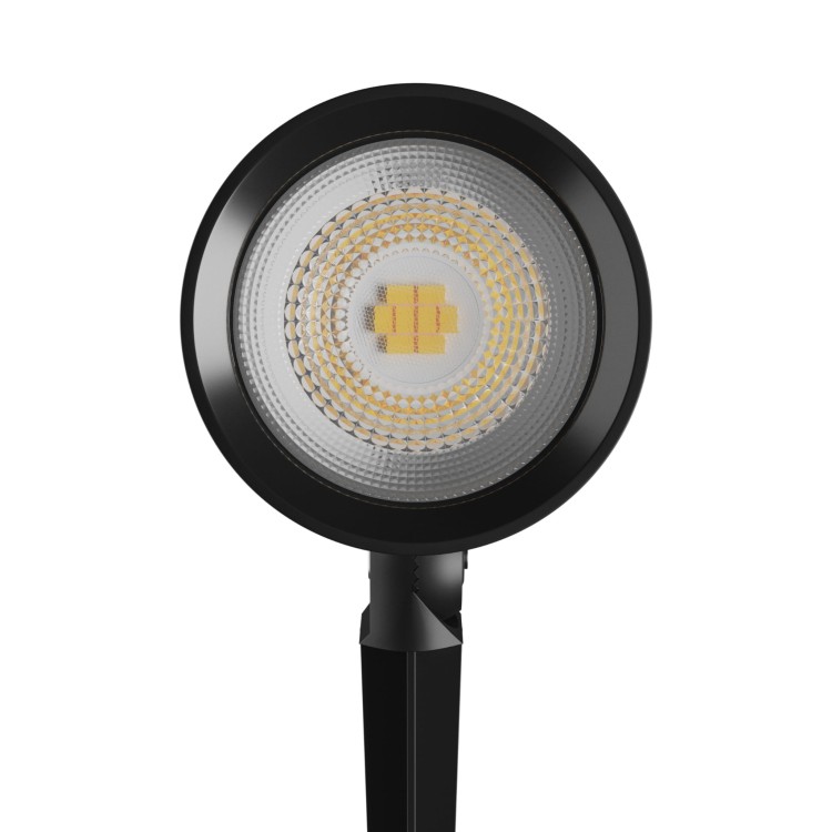 Oprawa lampa ogrodowa FLORI LIGERO 6W CW 230V 40ST IP65 53X66X67MM + 145MM SPIKE Czarna Czarny SLI012017CW_PW SPECTRUM LED