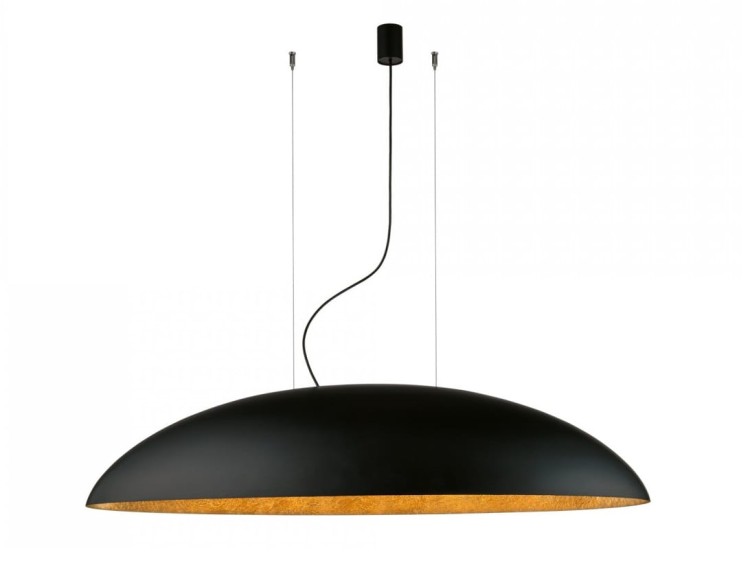 Lampa sufitowa wisząca Industrialna Loft CANOE BLACK GOLD V 7926 NOWODVORSKI Lighting E27 x5 oświetleniowa żyrandol nowoczesna do Kuchni Jadalni nad stół blat wyspę czarno-złota zwis Inspiracje Premium