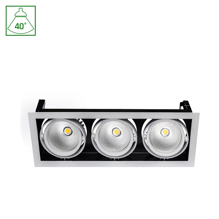 MODERN-DAY 3x1LED COB CITIZEN 40st 230V 3x27W IP20 WW Downlight + Zasilacz SLI015010WW_230V SPECTRUM LED