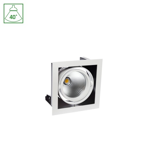 MODERN-DAY 1x1LED COB CITIZEN 40st 230V 27W IP20 WW Downlight + Zasilacz SLI015012WW SPECTRUM LED