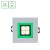 FIALE 4LED 4x1W 30st 230V SQUARE z ramką zieloną WW oczka ledowe SLI021017WW_GREEN SPECTRUM LED