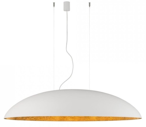 Lampa sufitowa wisząca Industrialna Loft CANOE WHITE GOLD V 7927 NOWODVORSKI Lighting E27 x5 oświetleniowa żyrandol nowoczesna do Kuchni Jadalni nad stół blat wyspę biało-złota zwis Inspiracje Premium