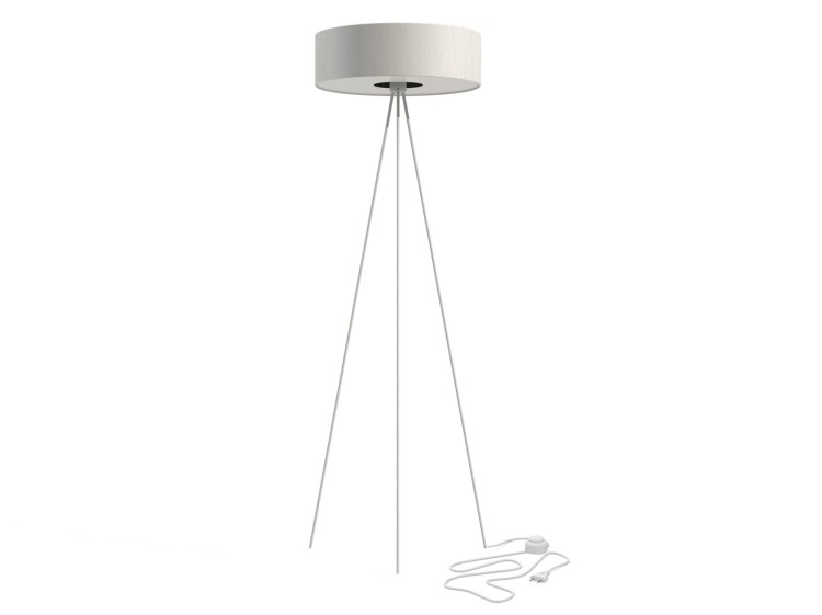 Lampa podłogowa stojąca na trójnogu Industrialna Loft CADILAC III WHITE WH/SI 7990 NOWODVORSKI Lighting E27 x3 154cm nowoczesna stojąca lampa oświetleniowa biała duża Inspiracje Premium