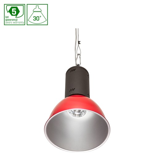 LYCAO COB LED IP40 50W 30st RA>80 FOOD produkty mięsne, Czerwony klosz SLI026006WW_MEAT_RED SPECTRUM LED