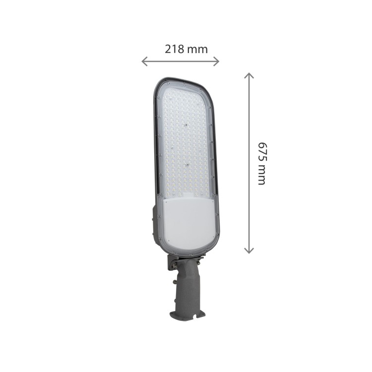 STREETOS 2 Uliczna 150W NW 230V 145/75st IP65 IK09 675x218x124mm Szary Czujnik Zmierzchu 5 Lat Gwarancji SLI027018NW_PW SPECTRUM LED