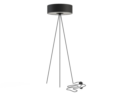 Lampa podłogowa stojąca na trójnogu Industrialna Loft CADILAC III BLACK BL 7988 NOWODVORSKI Lighting E27 x3 154cm nowoczesna stojąca lampa oświetleniowa czarna duża Inspiracje Premium